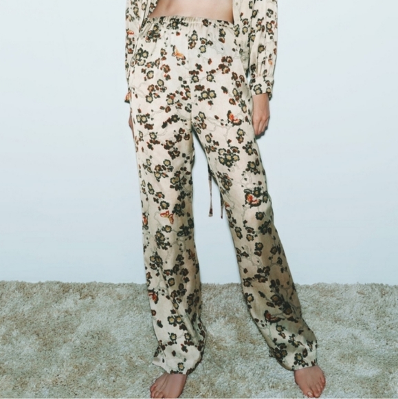 Zara Intimates & Sleepwear Zara Lingerie Floral Butterfly Print